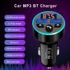 Car Charger MP3 Player FM Receiver Charger Mini Dual USB Fast Charger Modulator Player Audio Receiver Handsfree Wireless FM Transmitter Radio Player