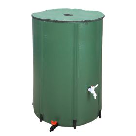 100 Gallon Folding Rain Barrel Water Collector Green