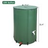 100 Gallon Folding Rain Barrel Water Collector Green