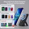 Magnetic Portable Charger with Foldable Stand 22W PD USB C, 15W Fast Charging Mag-Safe Battery Pack Compatible with iPhone 14/13/12