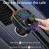 FM Transmitter Handsfree Lossless MP3 Player Dual TF Card U Disk Charger Bluetooth-compaitable 5.0 Radio Modulator Car Kit