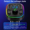 FM Transmitter Handsfree Lossless MP3 Player Dual TF Card U Disk Charger Bluetooth-compaitable 5.0 Radio Modulator Car Kit