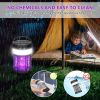 Solar Mosquito Killer Lamp 4 Light Modes Solar Bug Zapper Outdoor Mosquito Zapper With Waterproof Camping Lantern