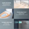 Smart Toilets with Heated Bidet Seat, Portable toilet with bidet built in AUTO Open&Close, Bidet toilet with Dryer and Warm Water,Tankless Toilet in 1