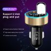 Car Charger MP3 Player FM Receiver Charger Mini Dual USB Fast Charger Modulator Player Audio Receiver Handsfree Wireless FM Transmitter Radio Player