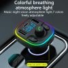 FM Transmitter Handsfree Lossless MP3 Player Dual TF Card U Disk Charger Bluetooth-compaitable 5.0 Radio Modulator Car Kit