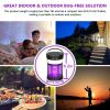 Solar Mosquito Killer Lamp 4 Light Modes Solar Bug Zapper Outdoor Mosquito Zapper With Waterproof Camping Lantern