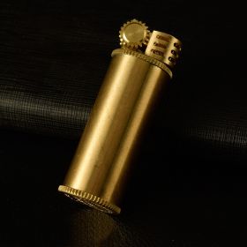 Blank Lighter Brass Personality Small And Creative 583 Medium And Long Chubby Pier (Option: 583original copper-L)