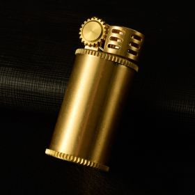 Blank Lighter Brass Personality Small And Creative 583 Medium And Long Chubby Pier (Option: 583original copper-M)