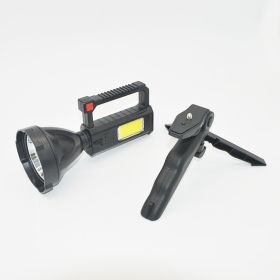 Outdoor Camping Flashlight With Bracket Searchlight COB Light (Option: 832with bracket)